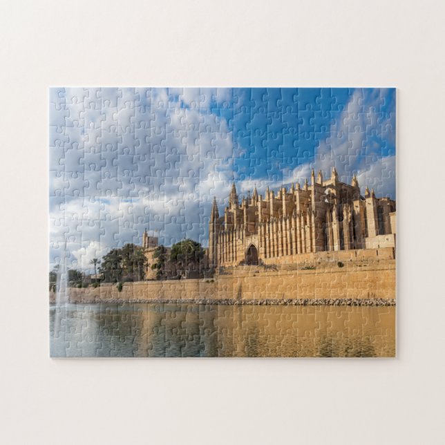 Cathedral of Palma de Mallorca at Golden hour Jigsaw Puzzle (Horizontal)