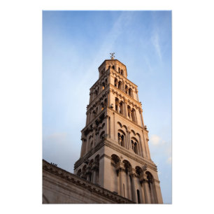 Cathedral of Saint Domnius Bell Tower in Split Photo Print