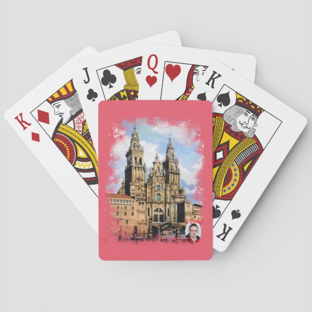 Cathedral of Santiago de Compostela (A Coruña) Playing Cards (Back)