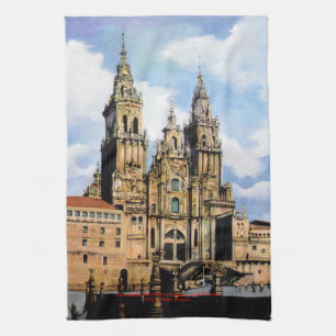 Cathedral of Santiago de Compostela (To Corunna) Kitchen Towel