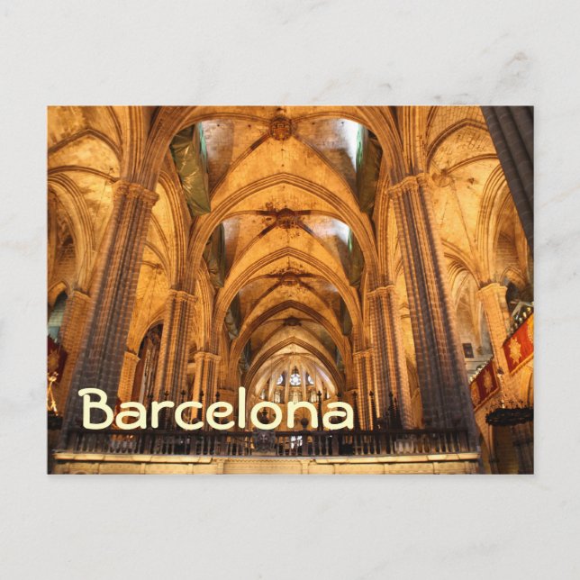 Cathedral of the Holy Cross and Saint Eulalia Postcard (Front)