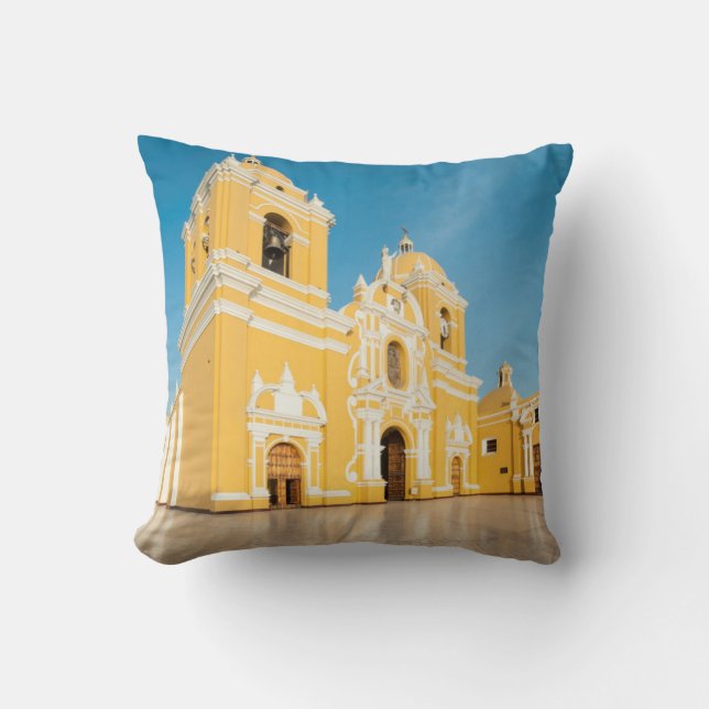 Cathedral Of Trujillo, Trujillo, Peru Throw Pillow (Front)