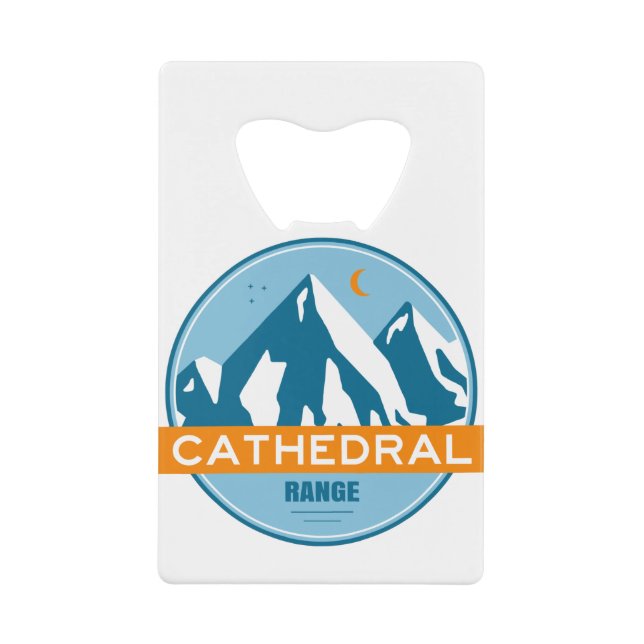 Cathedral Range California Credit Card Bottle Opener (Front)