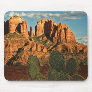 Cathedral Rock at Sunset from Secret Canyon Mouse Pad