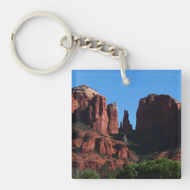 Cathedral Rock in Sedona Arizona Monument Keychain (Front)