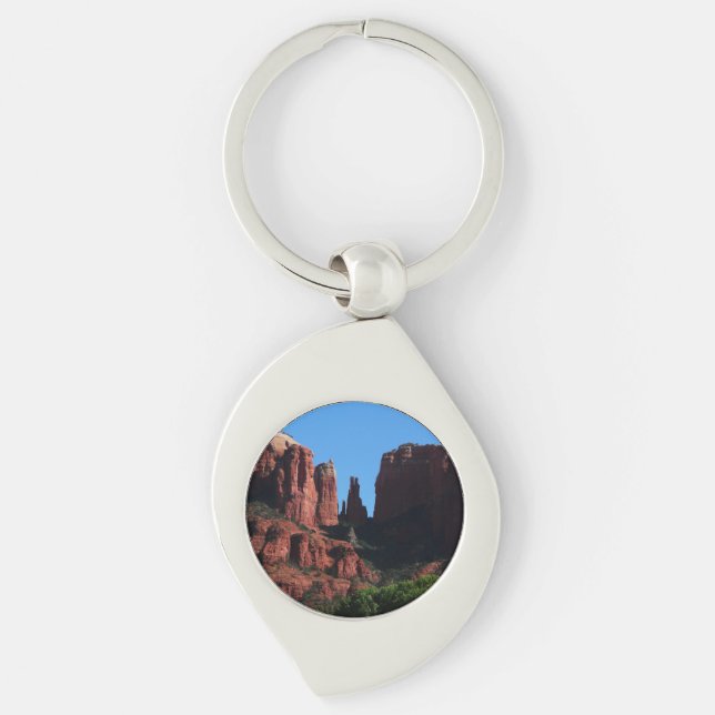 Cathedral Rock in Sedona Arizona Monument Keychain (Front)