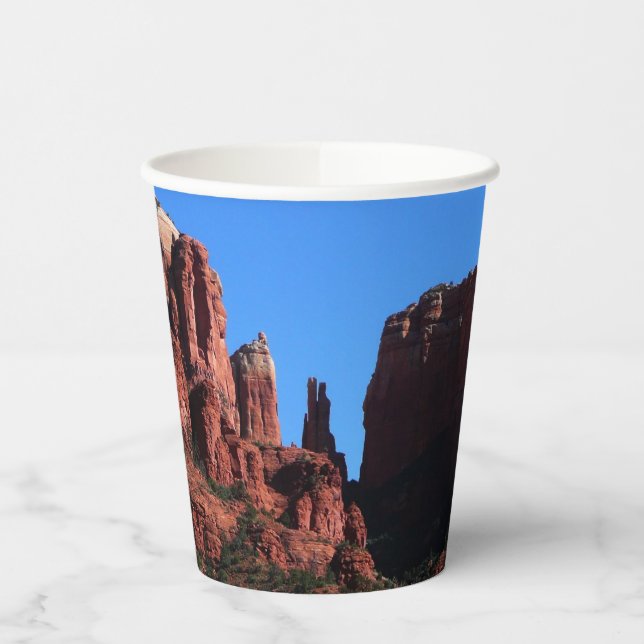 Cathedral Rock in Sedona Arizona Monument Paper Cups (Left)