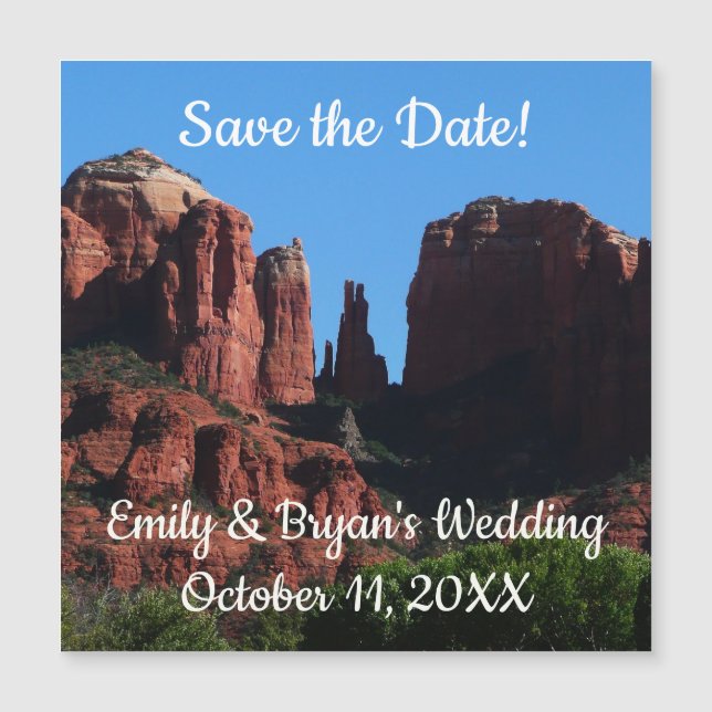 Cathedral Rock in Sedona Arizona Save the Date (Front)