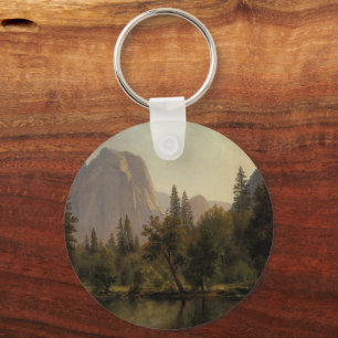 Cathedral Rocks, Yosemite Valley Albert Bierstadt Keychain