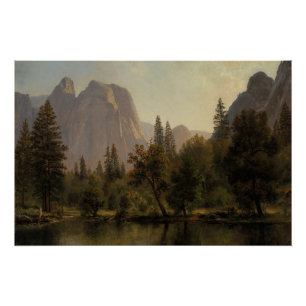 Cathedral Rocks, Yosemite Valley Albert Bierstadt Poster