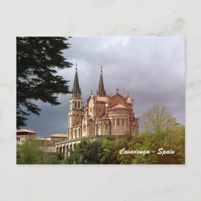 Cathedral Santa Maria La Real de Covadonga Postcard (Front)