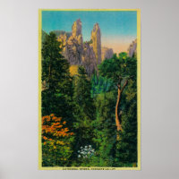 Cathedral Spires and Yosemite Valley
