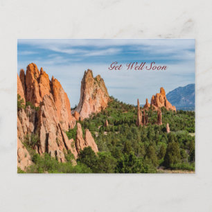 Cathedral Spires Formations Colorado Get Well Postcard