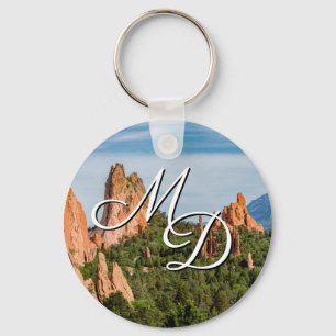 Cathedral Spires Formations Colorado Key Chain