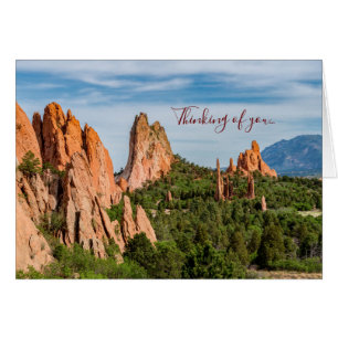 Cathedral Spires Formations Colorado Thinking Card
