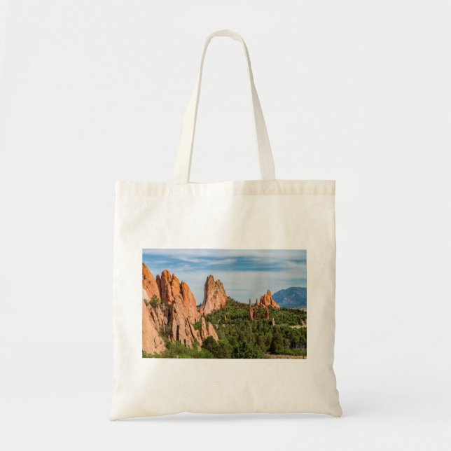 Cathedral Spires Formations Colorado Tote Bag (Front)