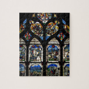 CATHEDRAL STAINED GLASS DESIGN JIGSAW PUZZLE