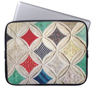 Cathedral Window Quilt  Laptop Sleeve
