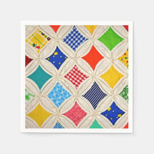 Cathedral Window Quilt Napkin