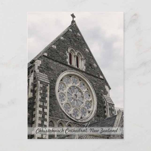 Cathédrale de Christchurch, Nouvelle-Zélande Carte (Devant)