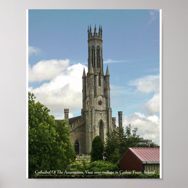 Cathédrale De L'Assomption, Affiche De Carlow Town (Devant)