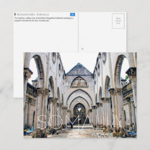 Cathédrale de Mogadiscio, carte postale de voyage