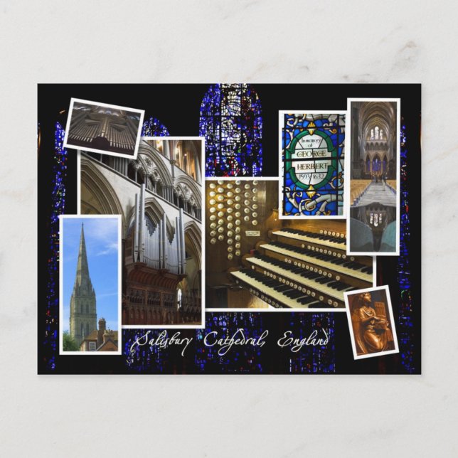 Cathédrale de Salisbury, Royaume-Uni - carte posta (Devant)