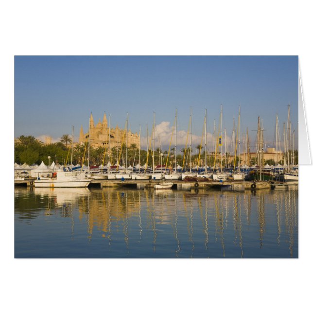 Cathédrale et marina, Palma, Mallorca, Espagne (Devant horizontal)