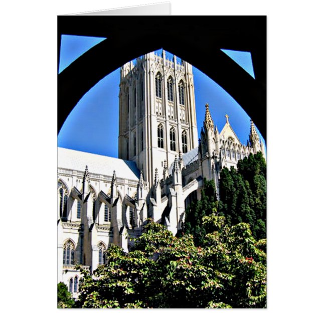Cathédrale nationale de Washington par carte d'arc (Devant)