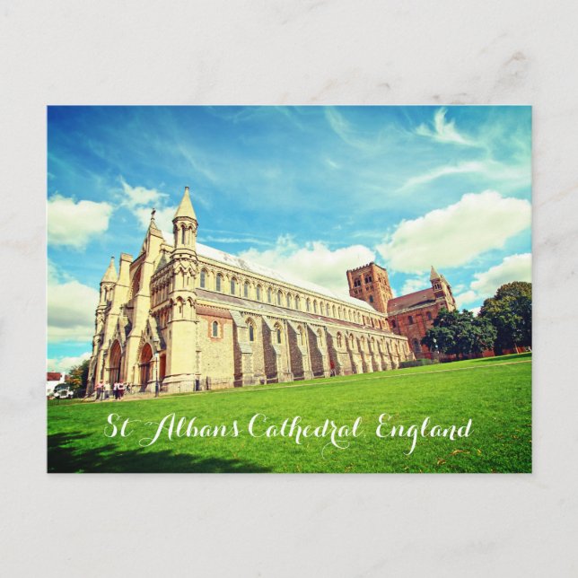 Cathédrale St Albans, Angleterre, carte postale (Devant)