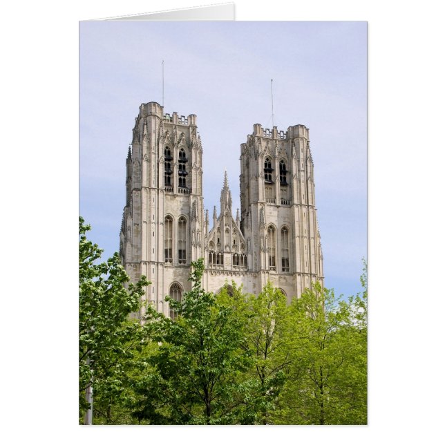 Cathédrale St Michel & Gudule, Brussels, Belgium (Front)