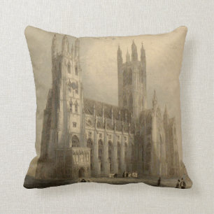 Cathedrals of England: Canterbury 1836 Pillow