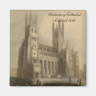 Cathedrals of England Series: Canterbury 1836 Magnet