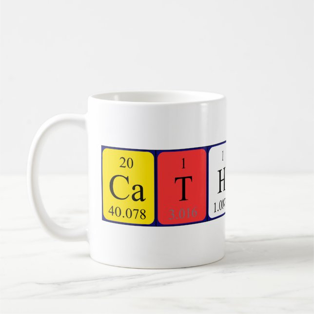 Catherin nom de table périodique mug (Gauche)