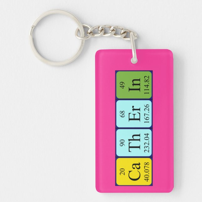 Catherin periodic table name keyring (Front)