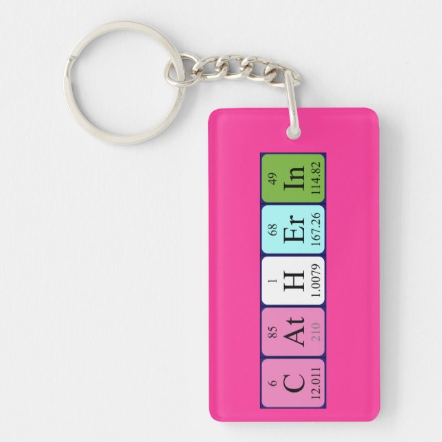 Catherin periodic table name keyring (Front)
