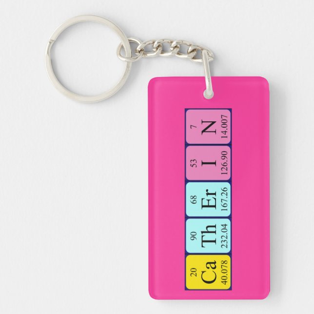 Catherin periodic table name keyring (Front)