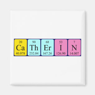 Catherin periodic table name magnet