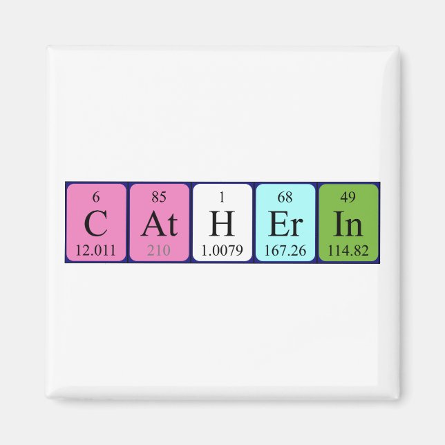 Catherin periodic table name magnet (Front)