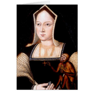 Catherine d'Aragon avec le singe