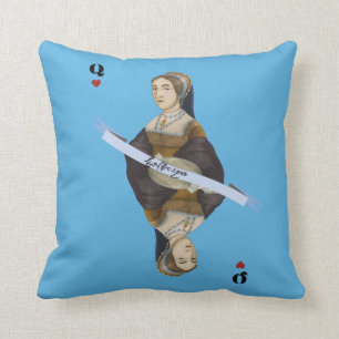 Catherine Howard card Throw Pillow