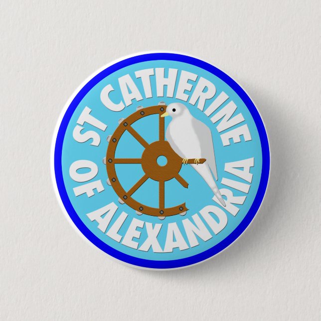 Catherine of Alexandria 2 Inch Round Button (Front)