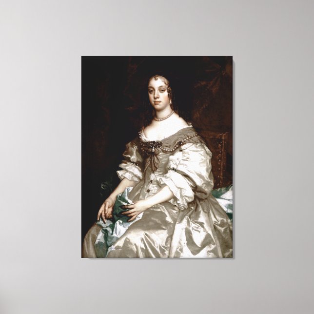 Catherine of Braganza by Sir Peter Lely Canvas Print (Front)