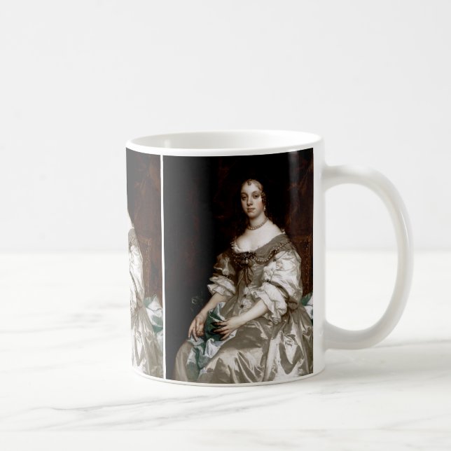 Catherine of Braganza by Sir Peter Lely Coffee Mug (Right)