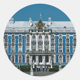 Catherine Palace at Pushkin, Saint Petersburg, Rus Classic Round Sticker