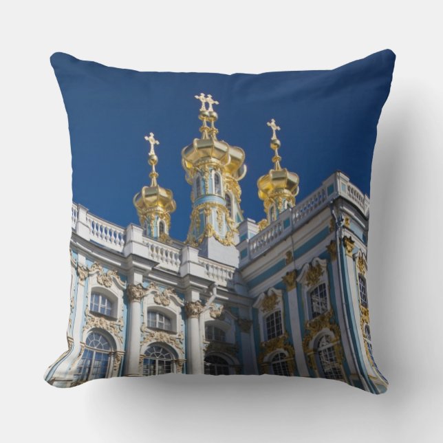 Catherine Palace Chapel detail Throw Pillow (Front)