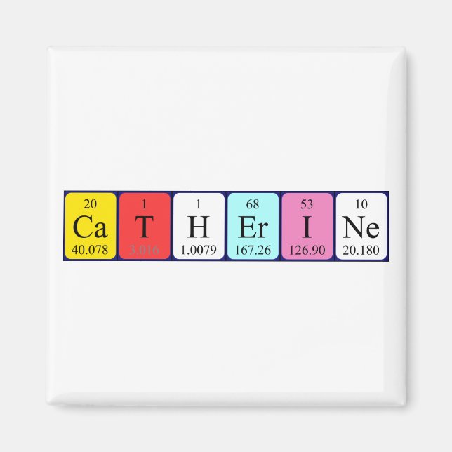 Catherine periodic table name magnet (Front)