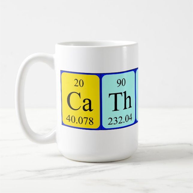 Catherine periodic table name mug (Left)