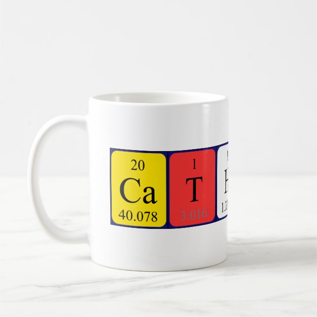 Catherine periodic table name mug (Left)