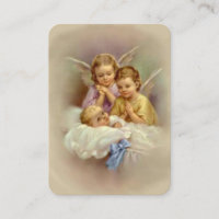 Catholic Baby Baptismal Remembrance Holy Card